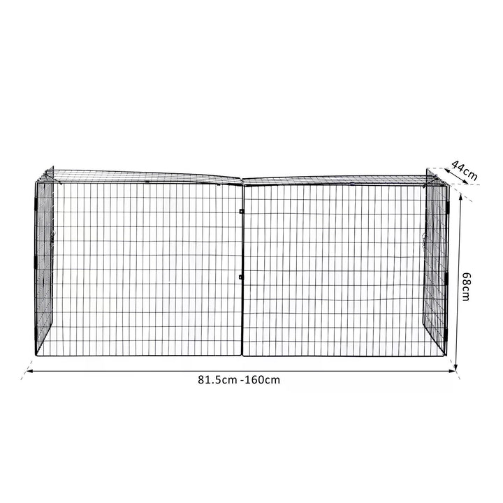 HOMCOM Extendable Safety Fireguard Extendable Fireguard Screen-Black