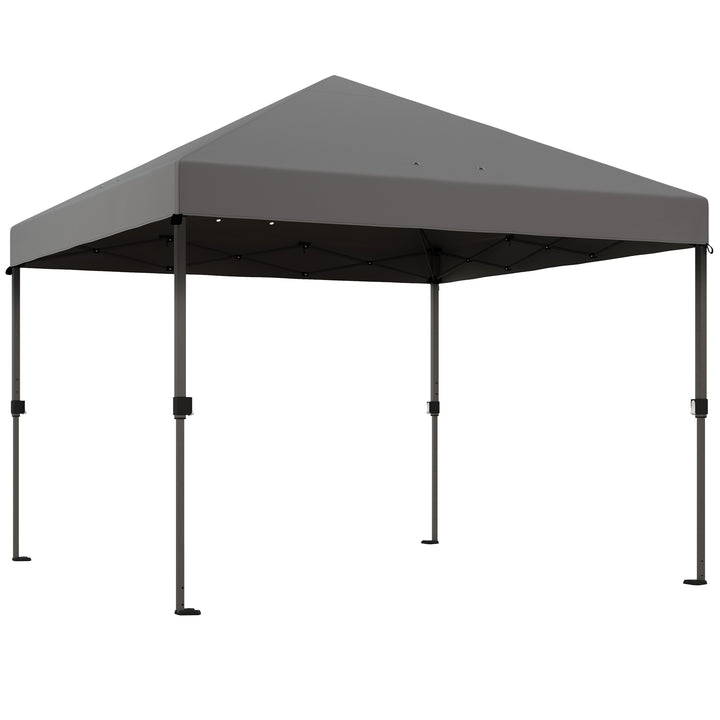 3 x 3m Pop-Up Gazebo, with Accessories - Grey