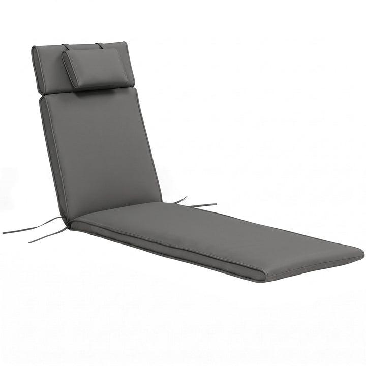 Garden Sun Lounger Cushion Replacement Soft Sunbed Reclining Chair Rel