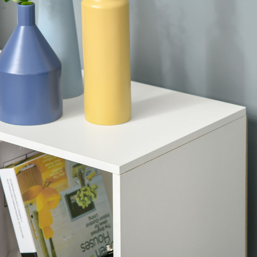 3-tier 9 Cubes Storage Unit Particle Board Cupboard Bookcase Organiser Home Office Shelves, White