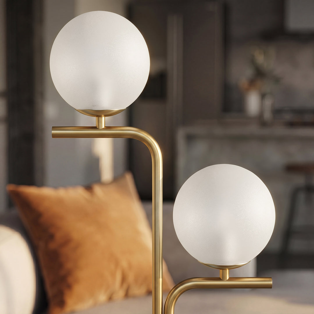 LED Floor Lamp, Modern Standing Lamp with 3 Colour Temperatures, Globe