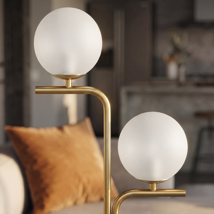 LED Floor Lamp, Modern Standing Lamp with 3 Colour Temperatures, Globe