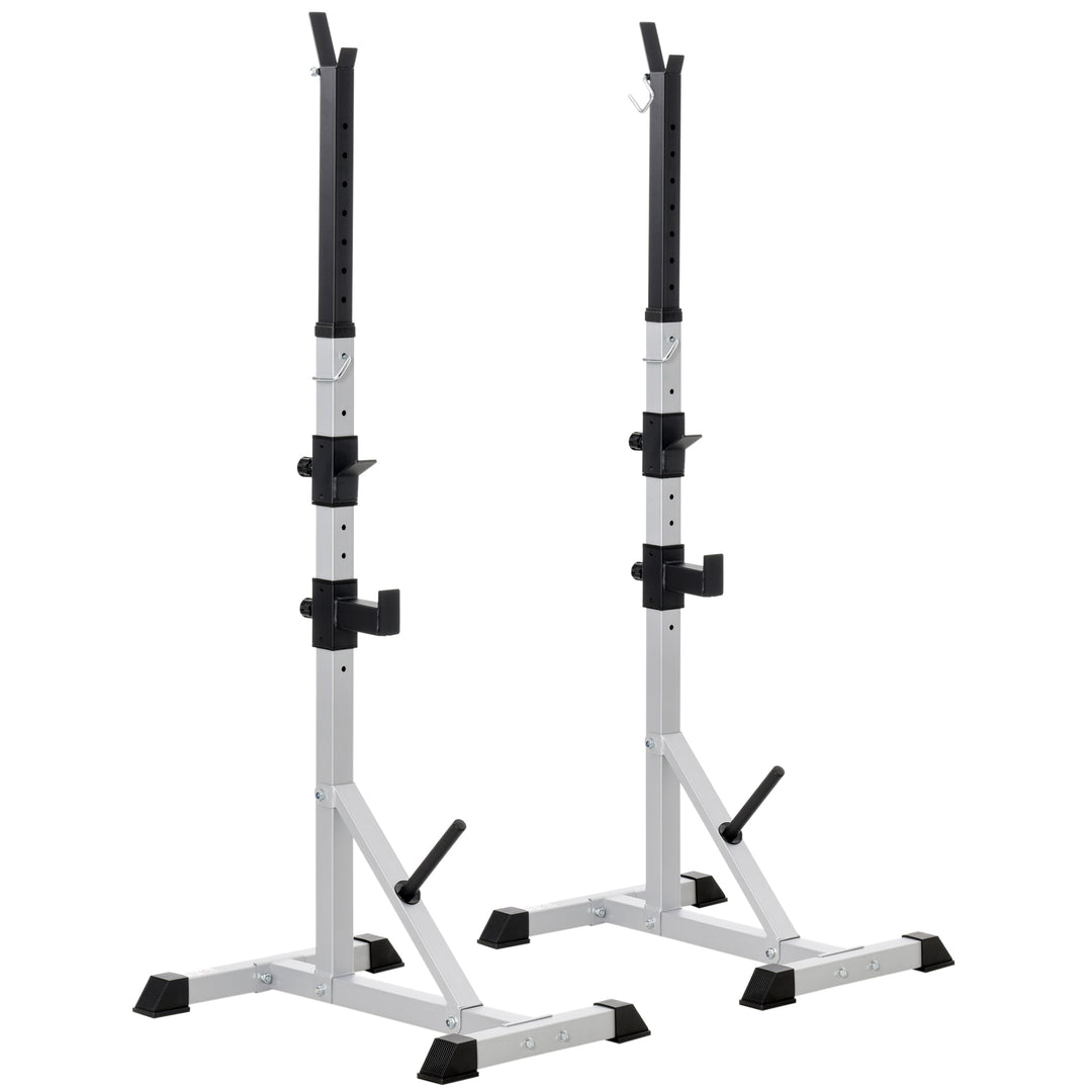 Weights Bar Barbell Rack Squat Stand Adjustable Portable Weight Lifting Max Load 200kg, Suitable For Home Gym Training Work Out