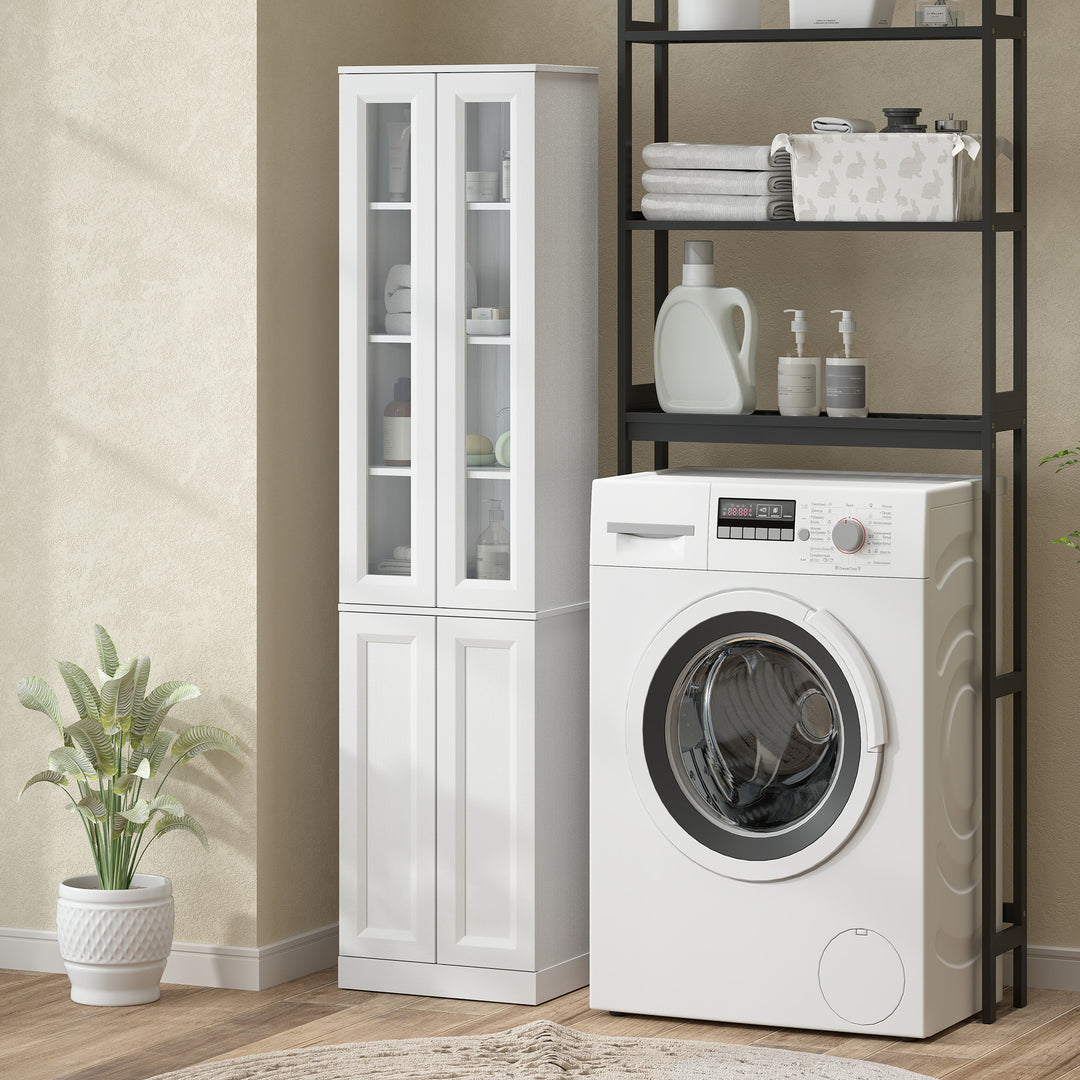 Tall Bathroom Storage Cabinet, 6-Tier Slim Bathroom Cabinet with Adjus