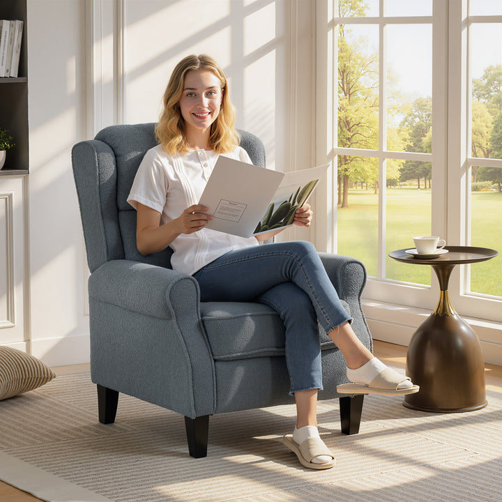 Recliner Armchair with Extended Leg Rest
