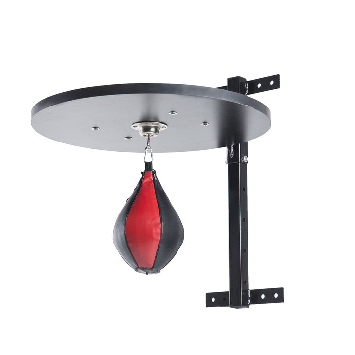 Speedball Platform Punch Bag Frame, Wall Mounted Swivel Bracket MMA Exercise Training Workout w/Ball