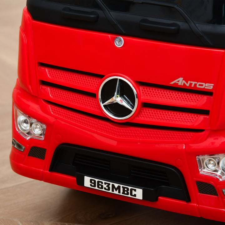 Compatible Kids Ride On Car Truck Mercedes Benz Licensed Toddler Foot To Floor Slider w/Under Seat Storage for 12 - 36 Months Red