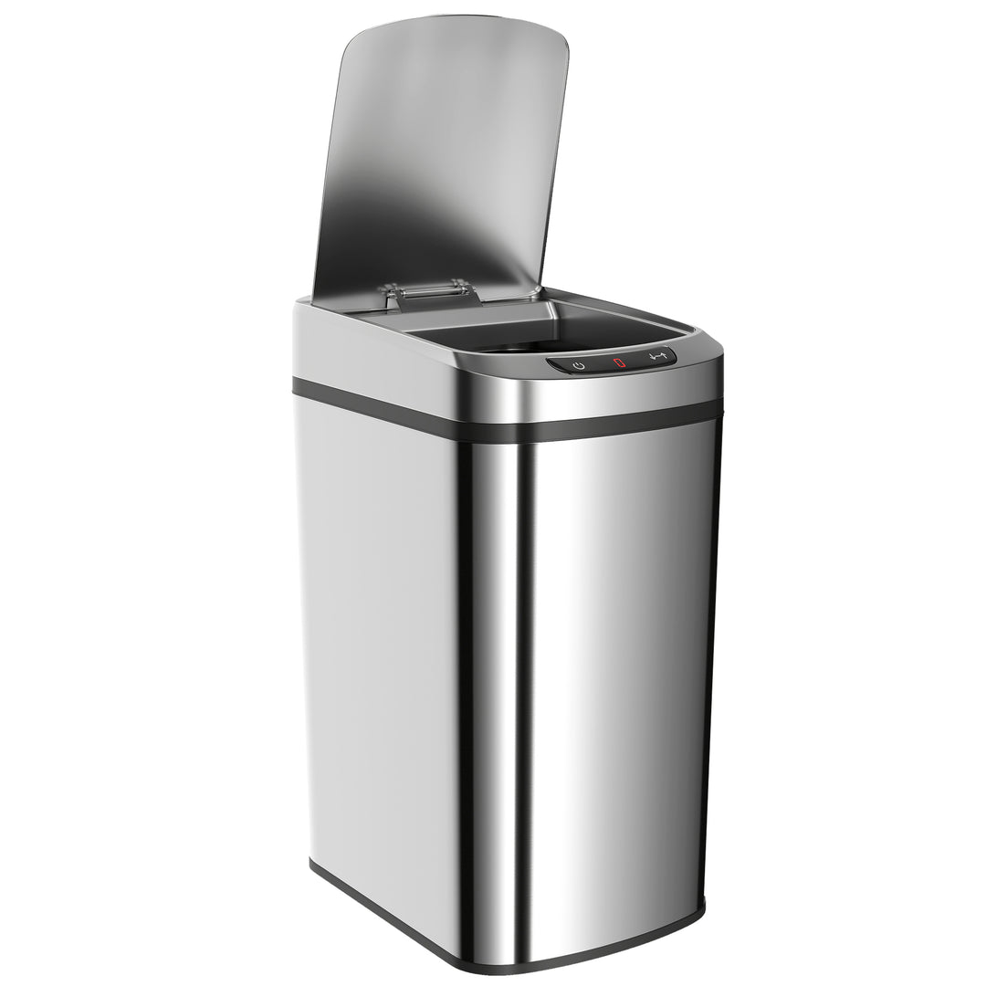 12L Sensor Bin, Automatic Touchless Motion Sensor Kitchen Bin with Fingerprint Resistant Stainless Steel