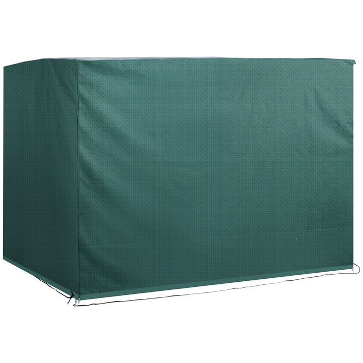 Patio 3 Seater Swing Chair Bench Cover Outdoor Garden, Dark Green