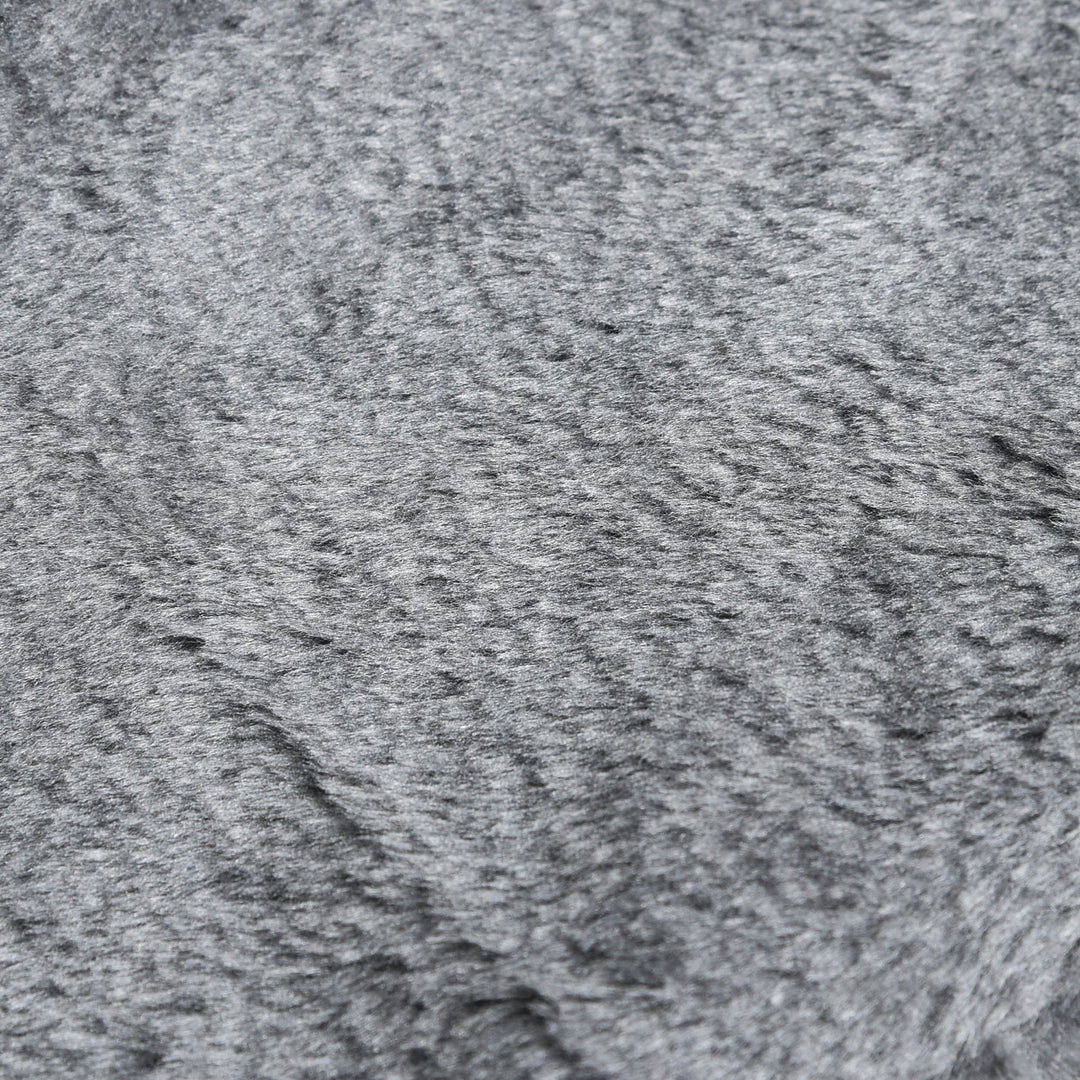 MCL Four-Step Dog Stairs, with Washable Plush Cover, for High Bed Sofa, Dog Stairs for Small Dog and Cat - Light Grey