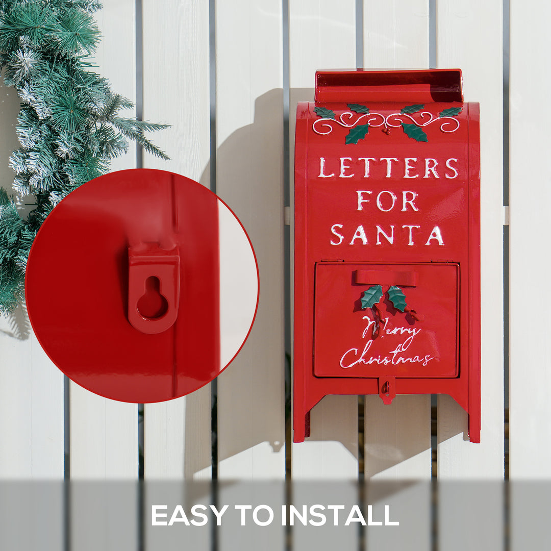 A5 Christmas Letter Postbox - Red/White