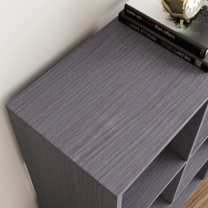 6-Cube Bookshelf - Grey