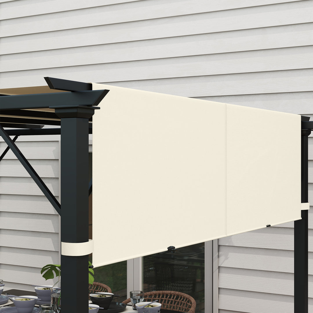 2 Pcs UV Protection Pergola Replacement Canopy, Pergola Shade Cover, Easy to Install, for 3 x 3(m) Pergola, Cream White