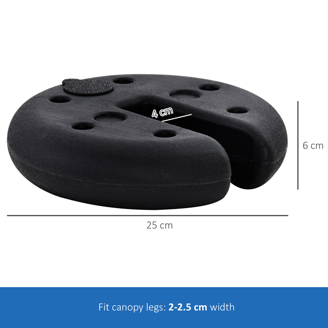 MCL Pop up Canopy Weight Set of 4, Heavy Duty Sand Fillable Tent Leg Weights for Marquee Party Tent Canopy, Total 20kg