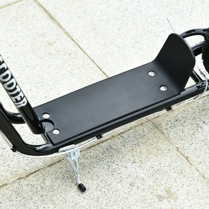 Teen Kick Scooter with Adjustable Handlebar, Inflatable Wheels, Two Brakes, Black