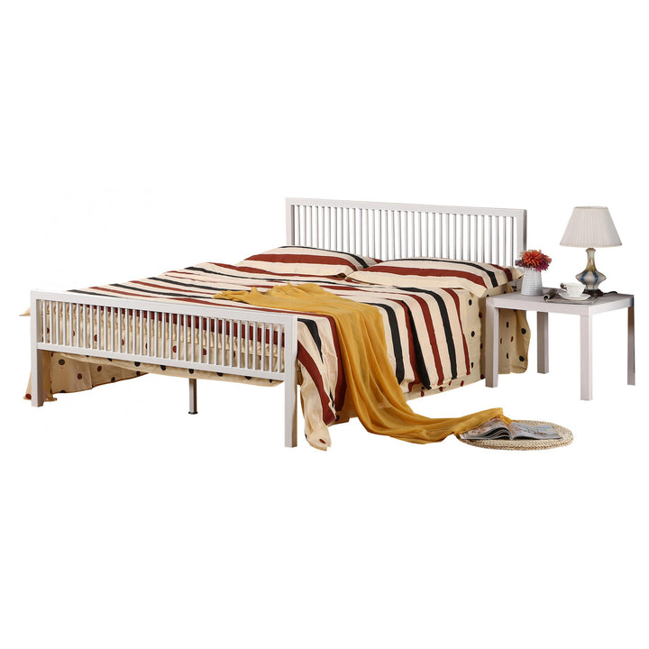 Karachi Double Bed White