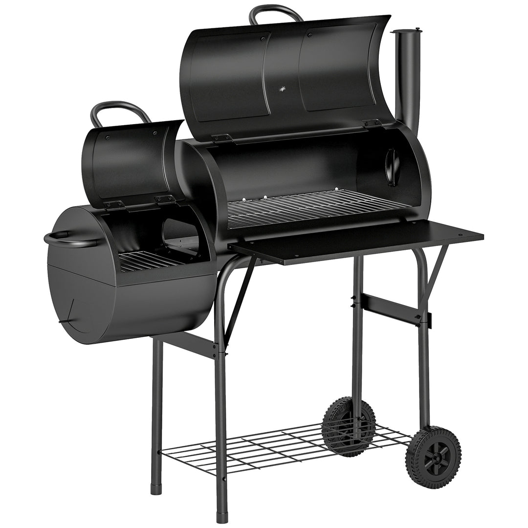 Barbecue Grill Portable Outdoor Charcoal BBQ Grill with Offset Smoker 
