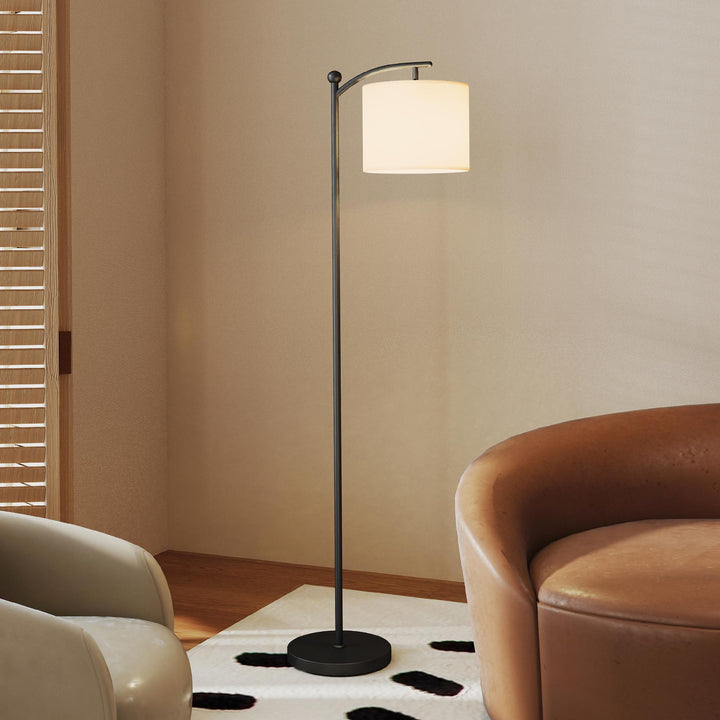 LED Floor Lamp, Stepless Dimmable Reading Standing Lamp with Magnetic Remote Control and 11 Colours Temperature & 11 Brightness Levels, 60 Min Timer for Living Room, Bedroom, Office, Black