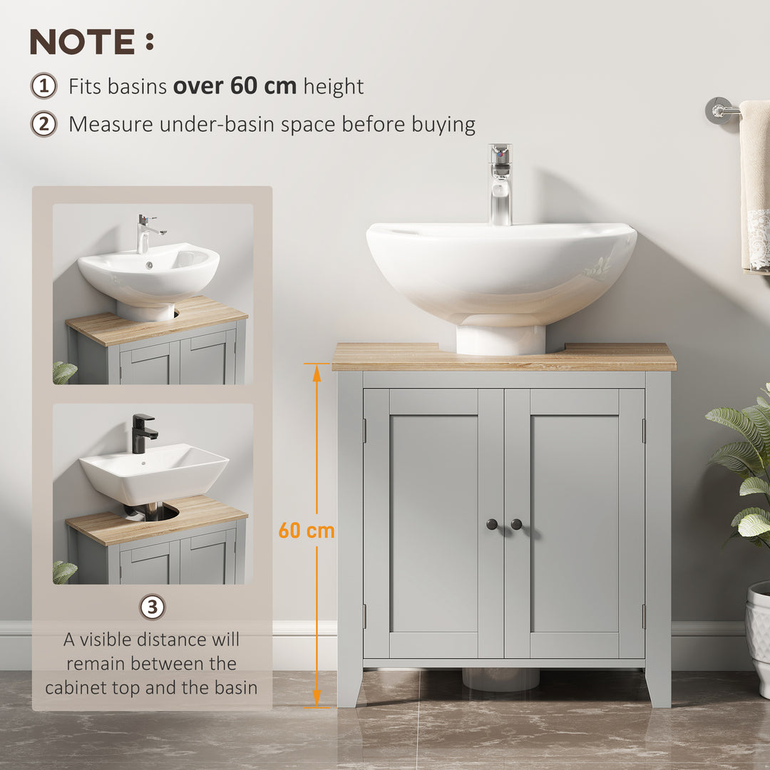 Under Sink Cabinet, Bathroom Sink Cabinet with 2 Doors, Pedestal Under