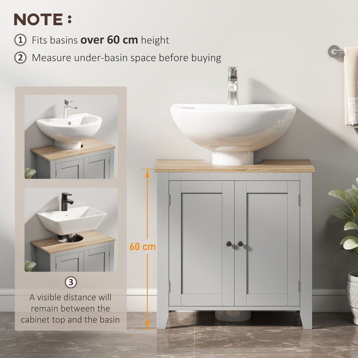 Under Sink Cabinet, Bathroom Sink Cabinet with 2 Doors, Pedestal Under
