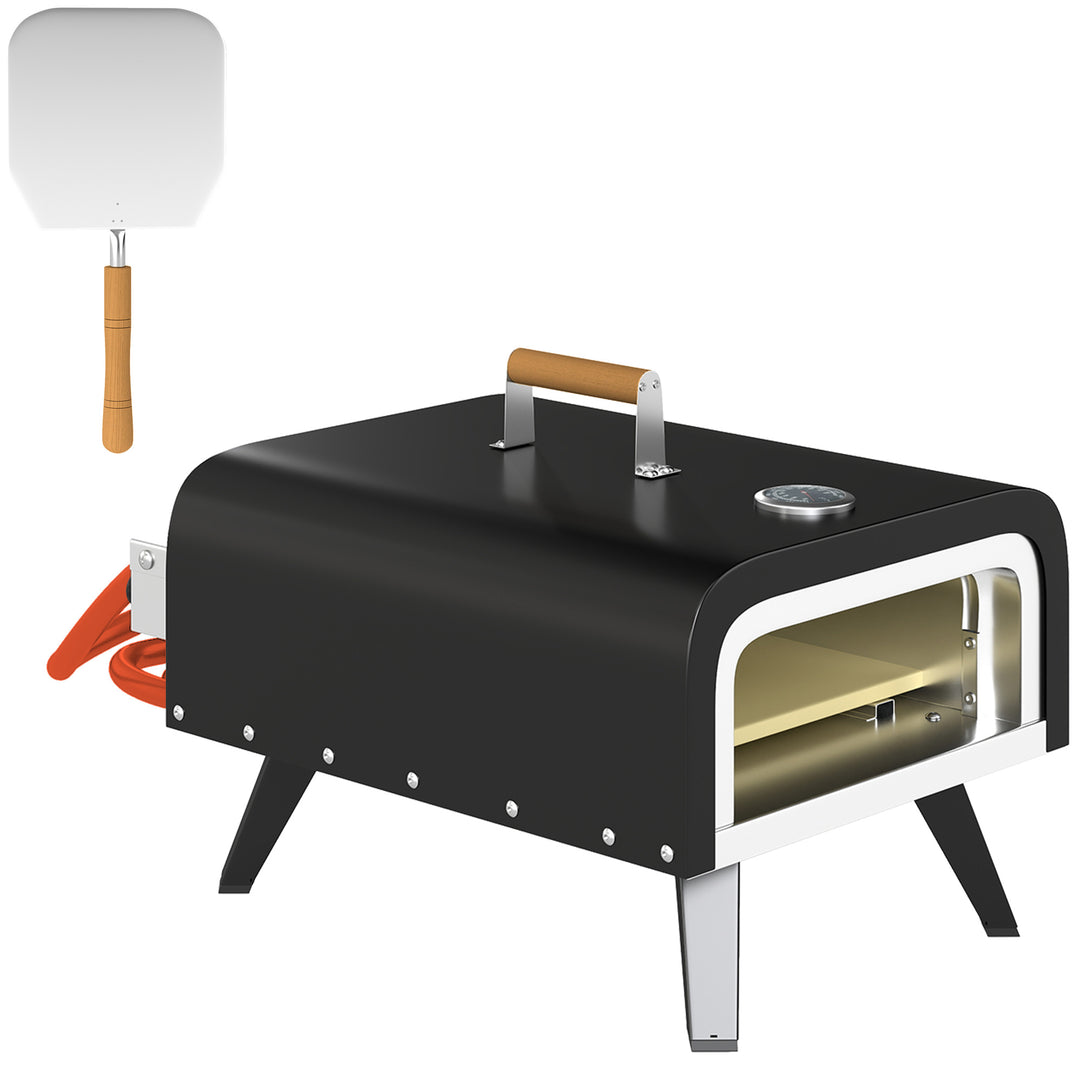 Gas Powered 12" Pizza Oven - Black