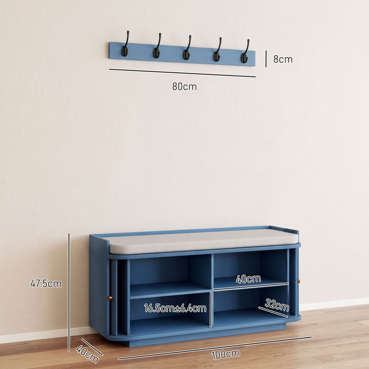 Hallway Storage Unit, Hallway Furniture Set with Shoe Storage Cabinet - view 3