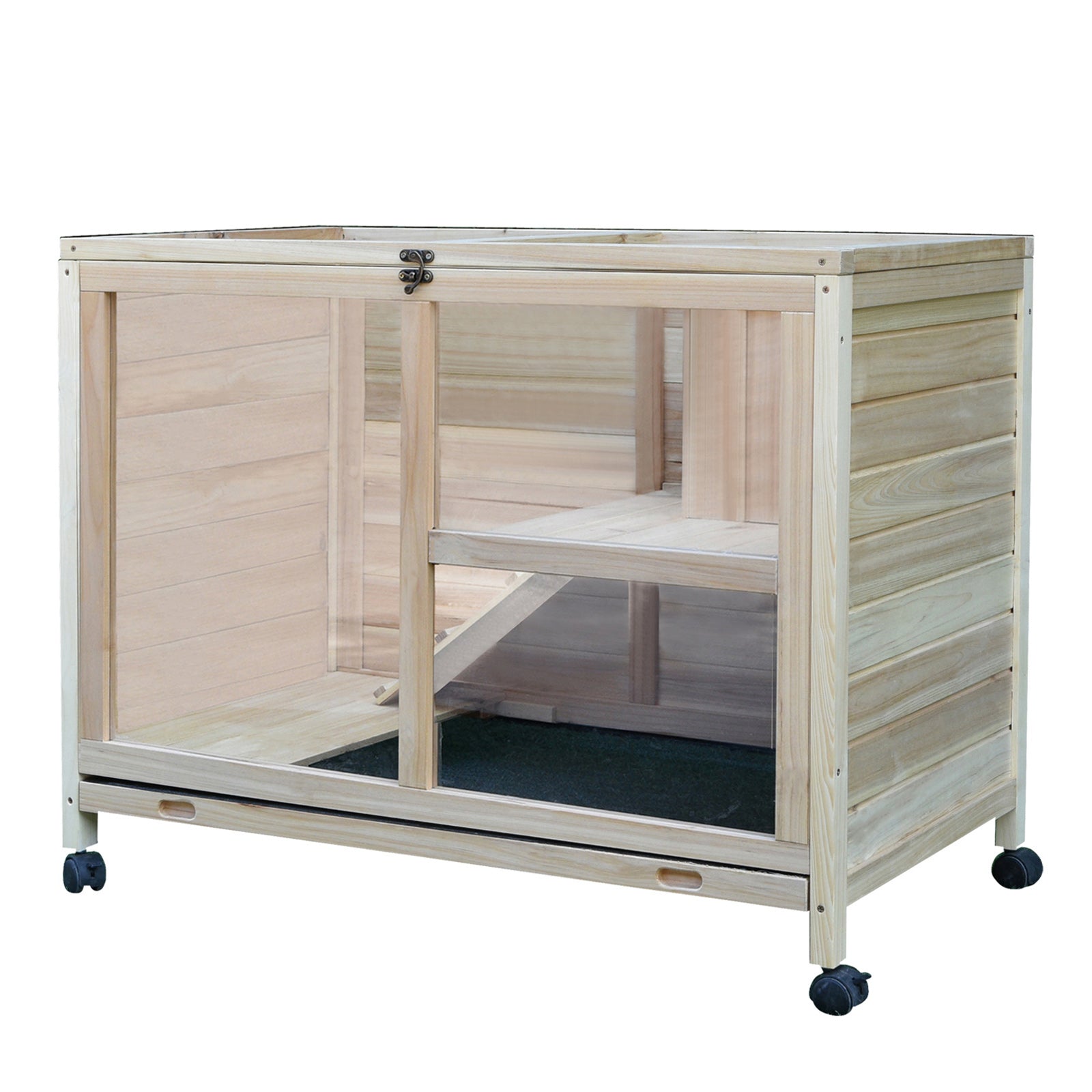 Small Animals Guinea Pigs Hutches Fir Wood Indoor Hutch