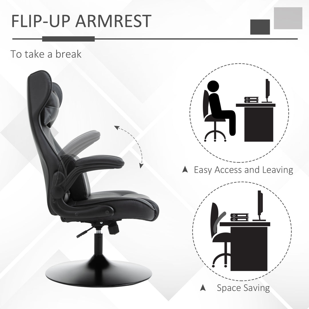 Video Game Chair with Lumbar Support, Racing Style Home Office Chair, 