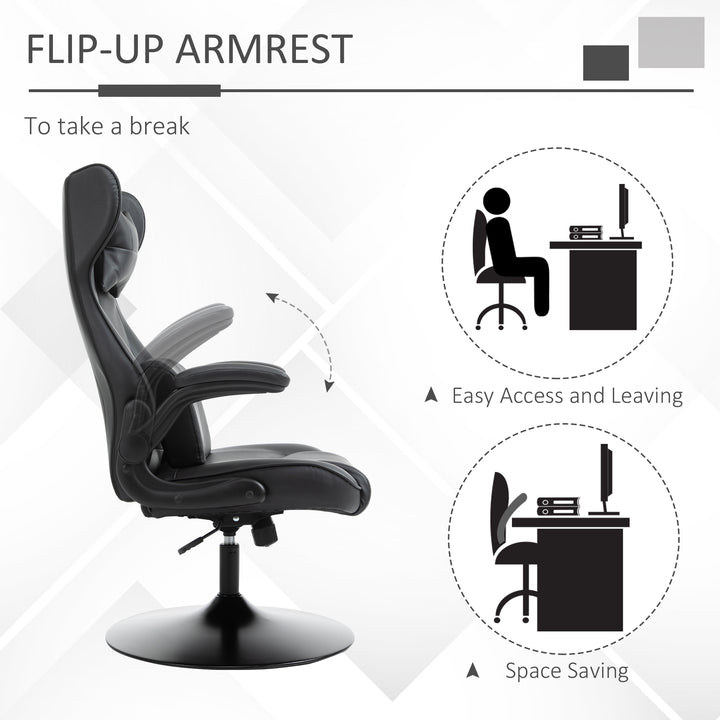 Video Game Chair with Lumbar Support, Racing Style Home Office Chair, 