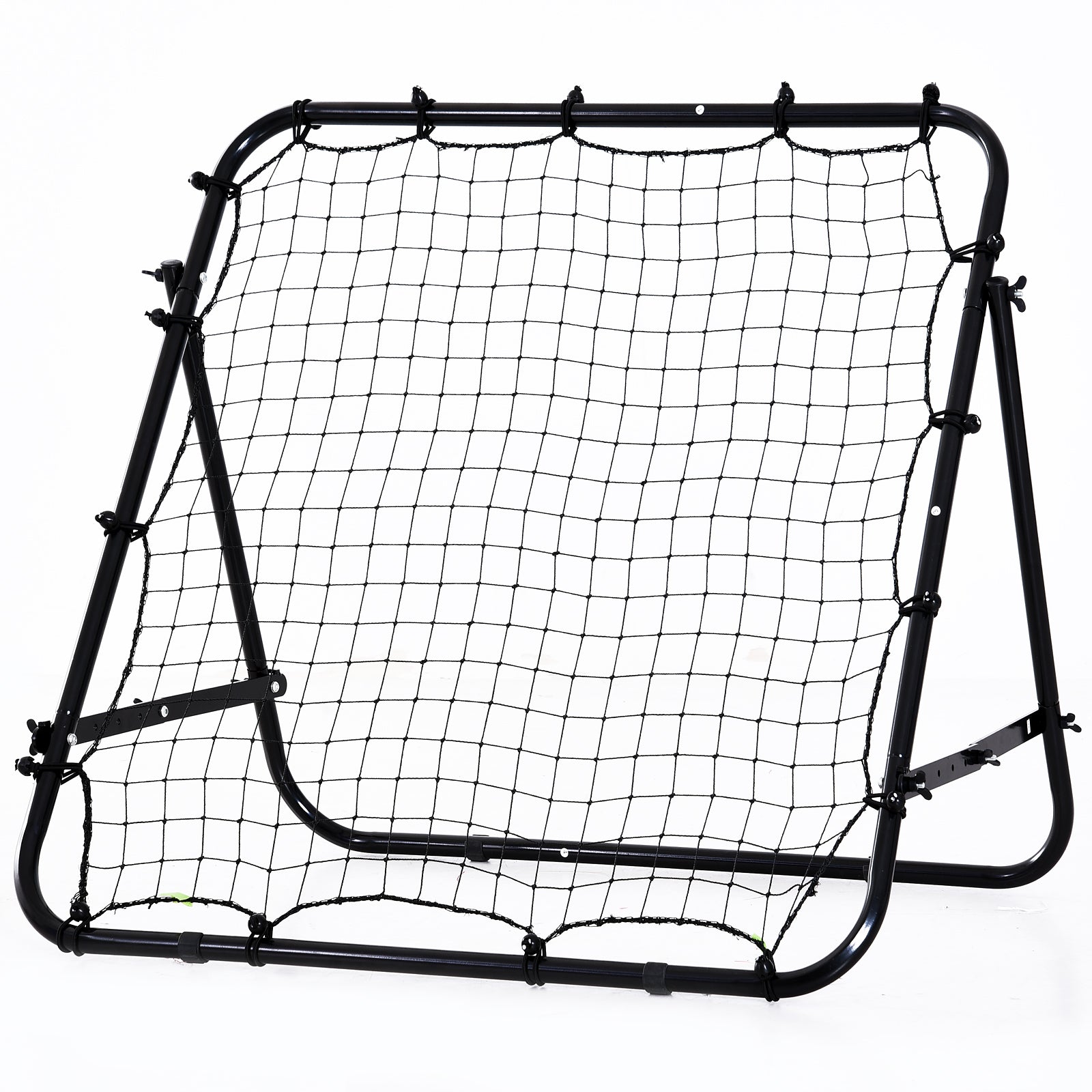 Adjustable Rebounder Net Kickback Target Goal for Teens Adults Training, Black