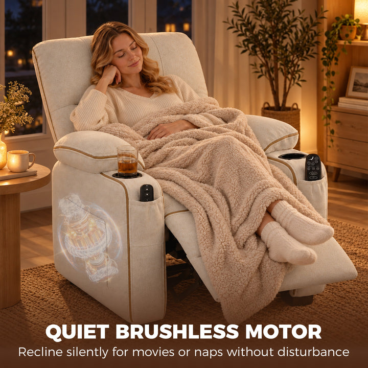 Electric Massage Recliner Armchair with Vibration, Heat - view 6