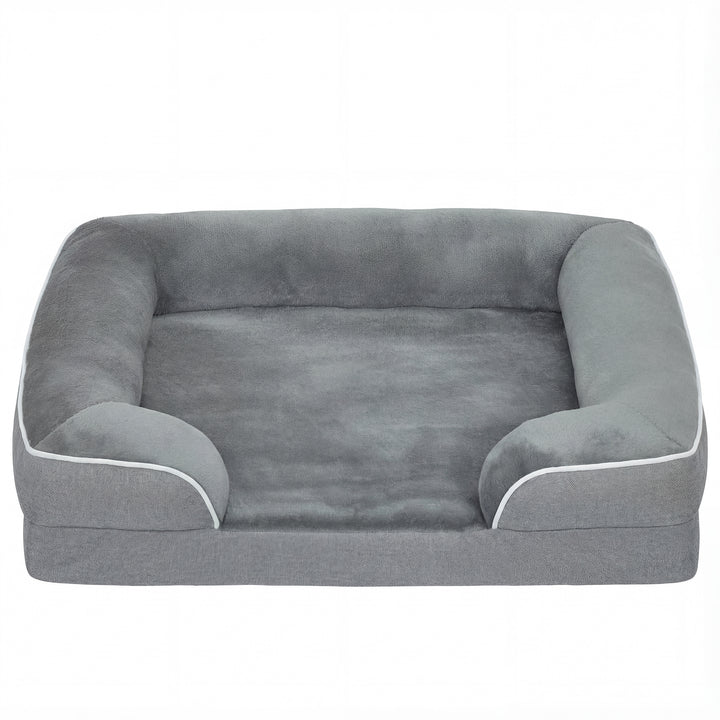 Dog Sofa Bed, Washable Pet Bed with Removable Cover and Non-Slip Botto