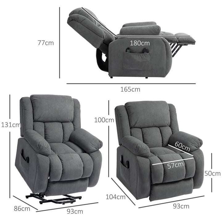 Recliner Armchair Lift Chair, Electric Recliner Chair with Vibration M