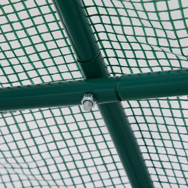 245 x 200cm Polytunnel Greenhouse - Green