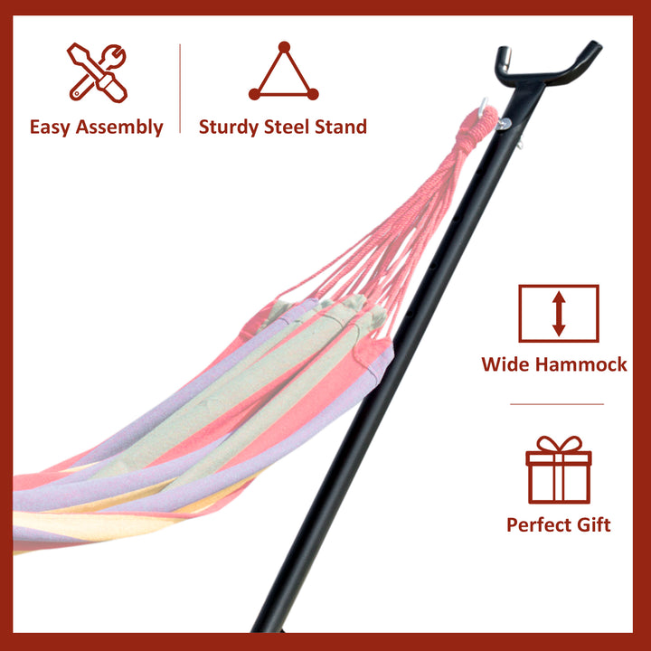 2.86m Universal Hammock Stand Metal Frame Garden Camping Picnic Outdoor Patio Replacement – Stand Only