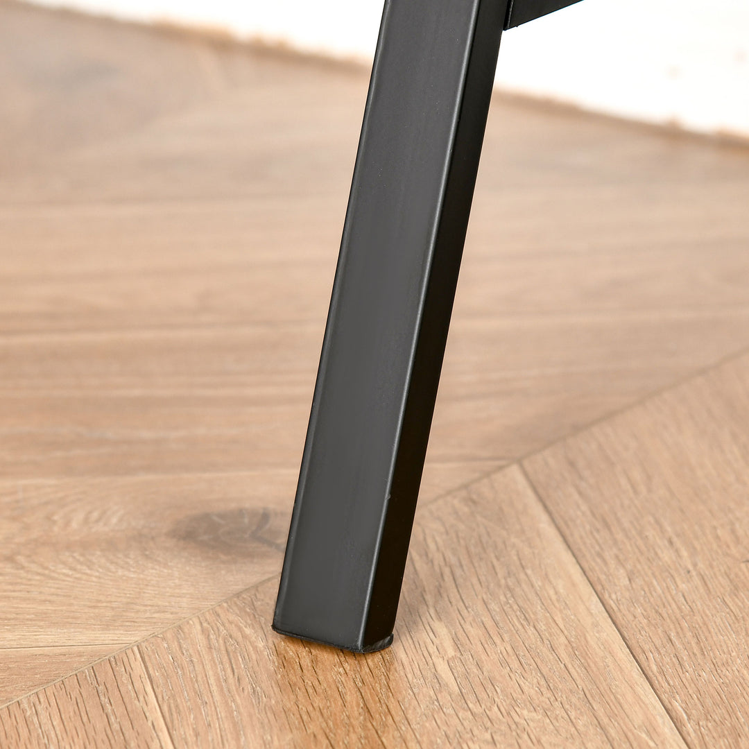 MCL Writing Desk Computer Table Home Office PC Laptop Workstation Storage Shelf 84L x 45W cm Rustic Brown