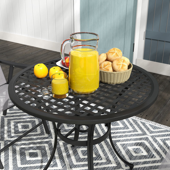 Round Aluminium Table, with ⌀50mm Parasol Hole