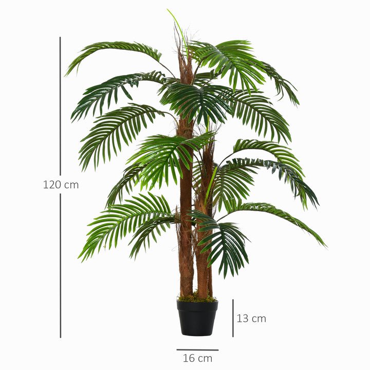 Artificial Plant Bamboo Artificial Tree Height 120 cm with Pot for Home Indoor Decor