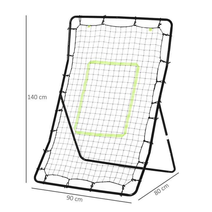 HOMCOM Rebounder Net Playback Soccer Football Game Spot Target Ball Rebounders Training Equipment Play Teaching | Aosom UK