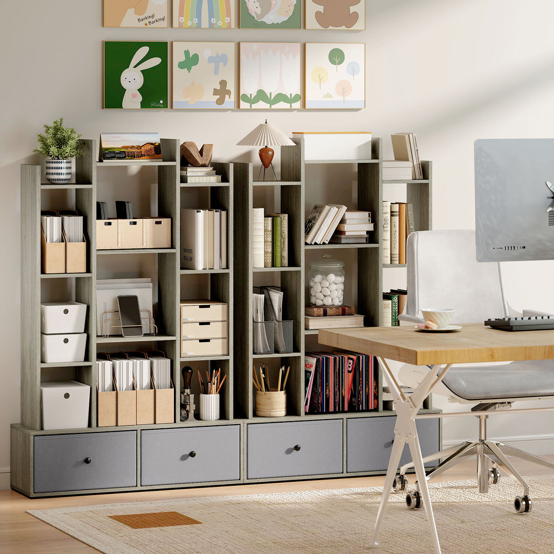 12 Shelf Storage Unit, with Drawers