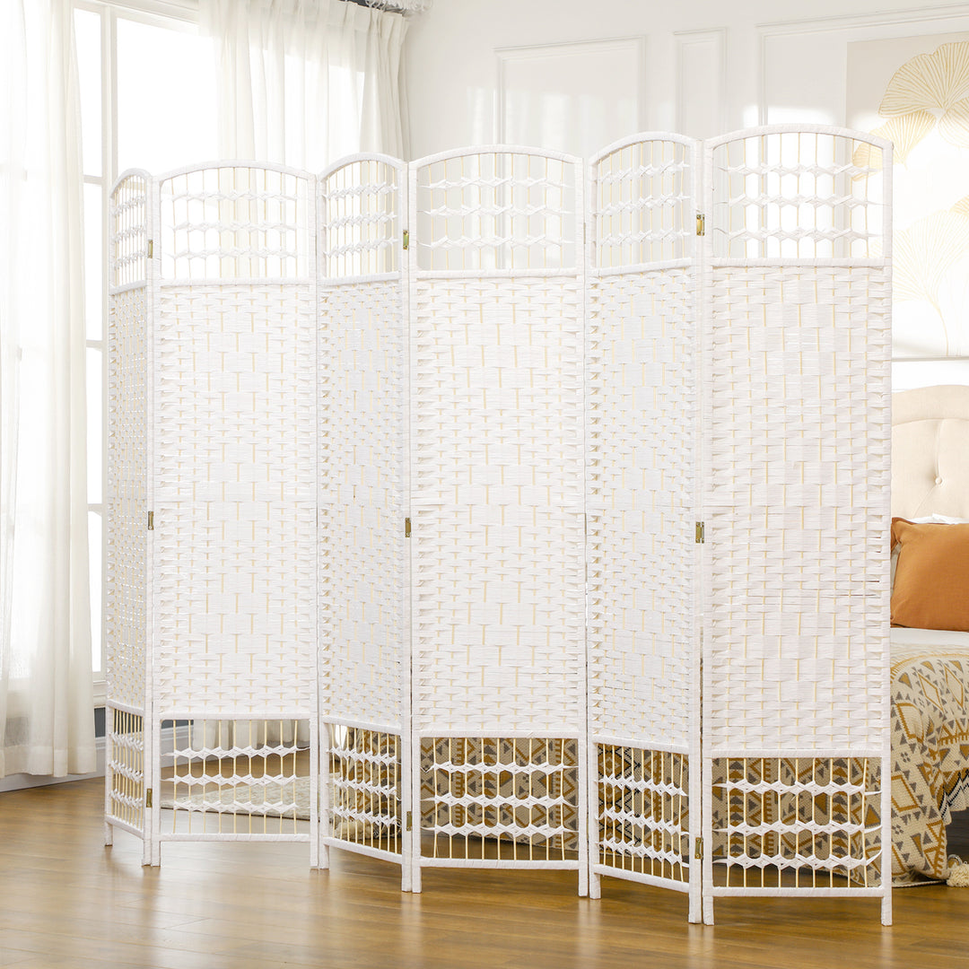 6 Panel Folding Room Divider, Privacy Screen, Paravent Partition Separ
