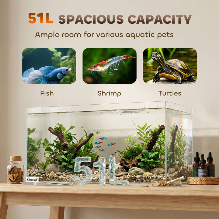 Fish Tank Bare Glass for DIY Glass Aquarium with Protective Base Mat 5