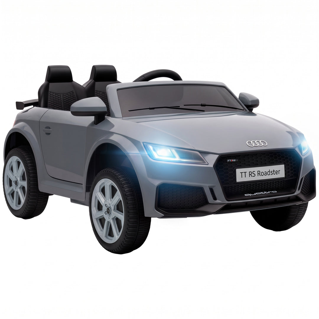 12V Audi TT RS Licensed Electric Car, Electric Ride On Toy with - Grey