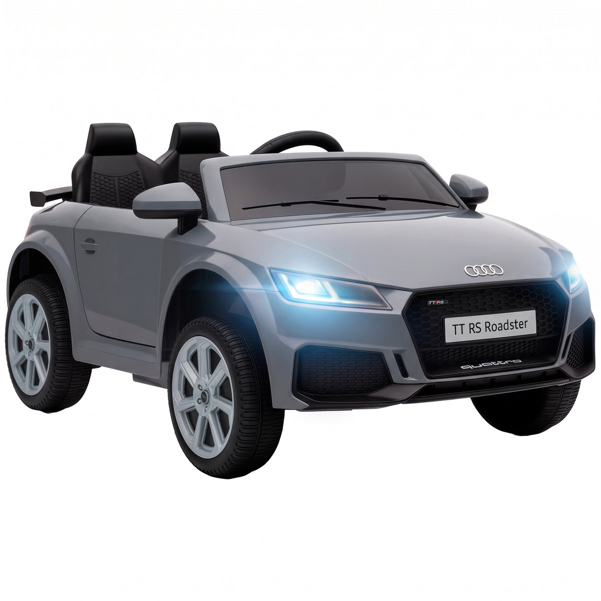 12V Audi TT RS Licensed Electric Car, Electric Ride On Toy with - Grey