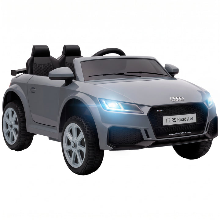 12V Audi TT RS Licensed Electric Car, Electric Ride On Toy with - Grey