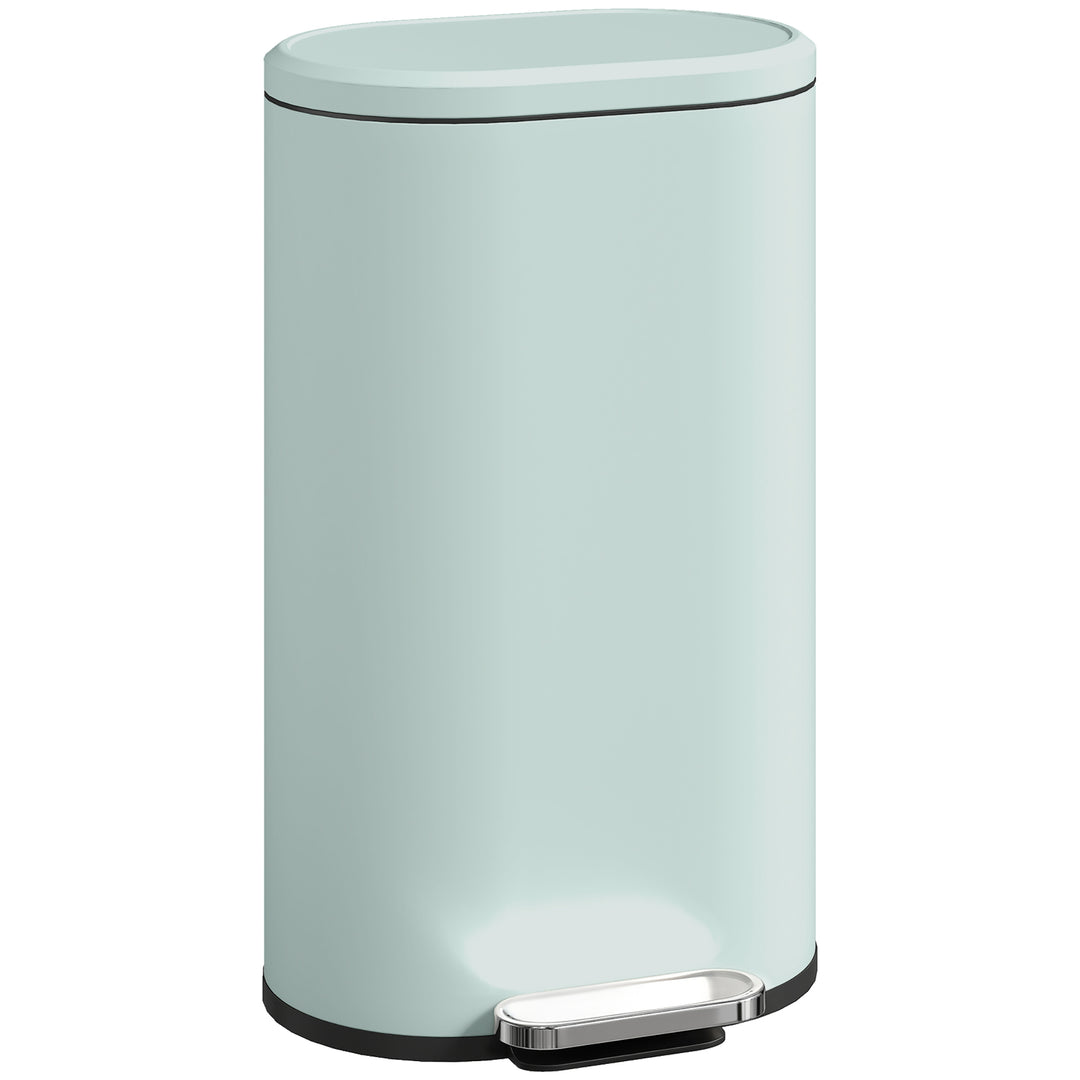 30 L Modern Curved Kitchen Bin - Green
