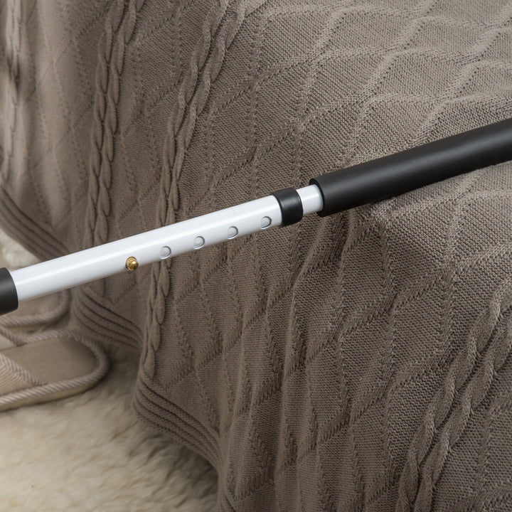 MCL Safety Bed Rail, Height Adjustable Bed Assist Rail with Storage Pocket, Grab Bar for Disabled and Senior, White