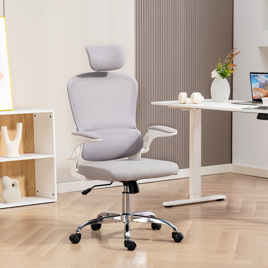 MCL Mesh Back Office Chair, with Lumbar Support - Grey