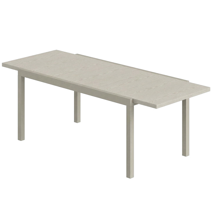Extending Garden Table, Aluminium Outdoor Dining Table for 8-10 with W