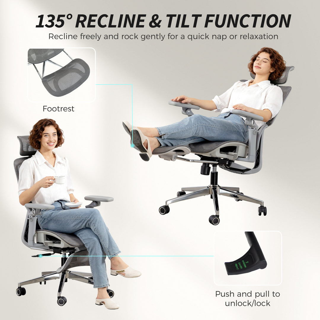 Ergonomic Office Chair, High Back Mesh Desk Chair